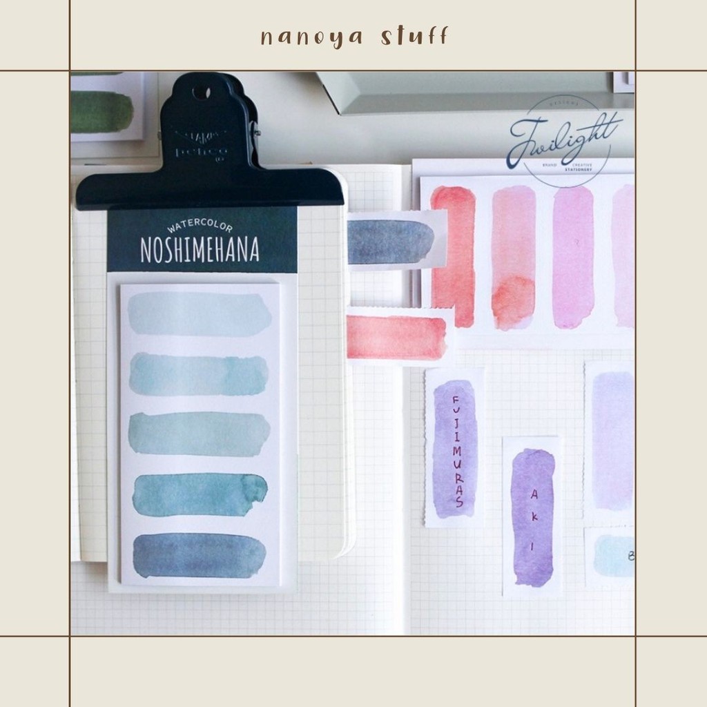 

Sticky Notes Watercolor Note Memo Pad Lucu Aesthetic