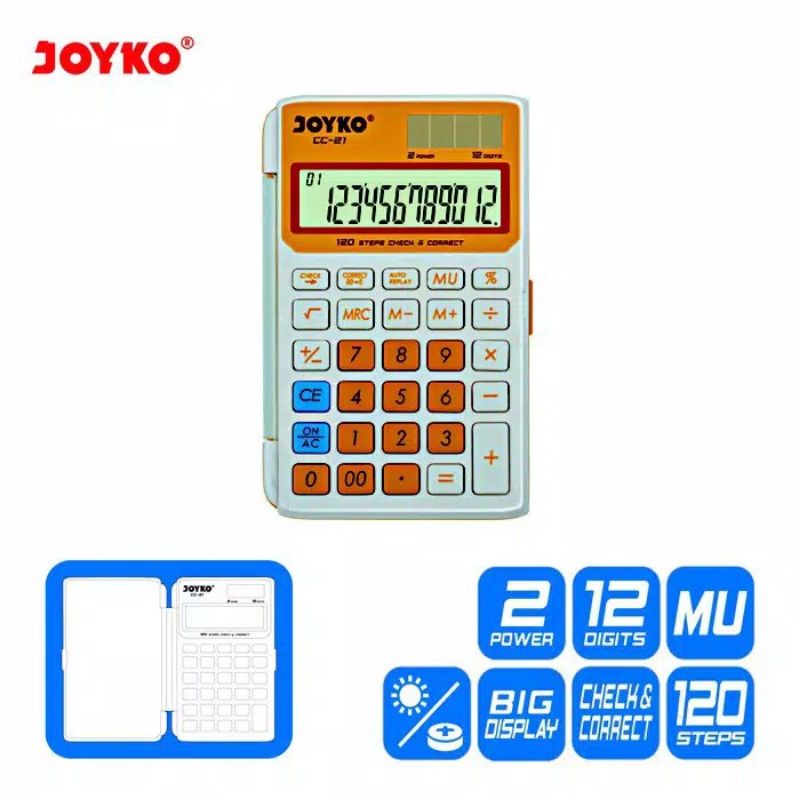 

Kalkulator Joyko CC-21 / 12 Digits / Check Correct