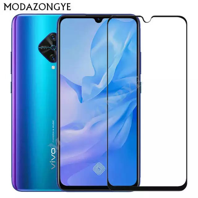 Vivo S1 Pro Tempered Glass 5D Full Cover Full Lem