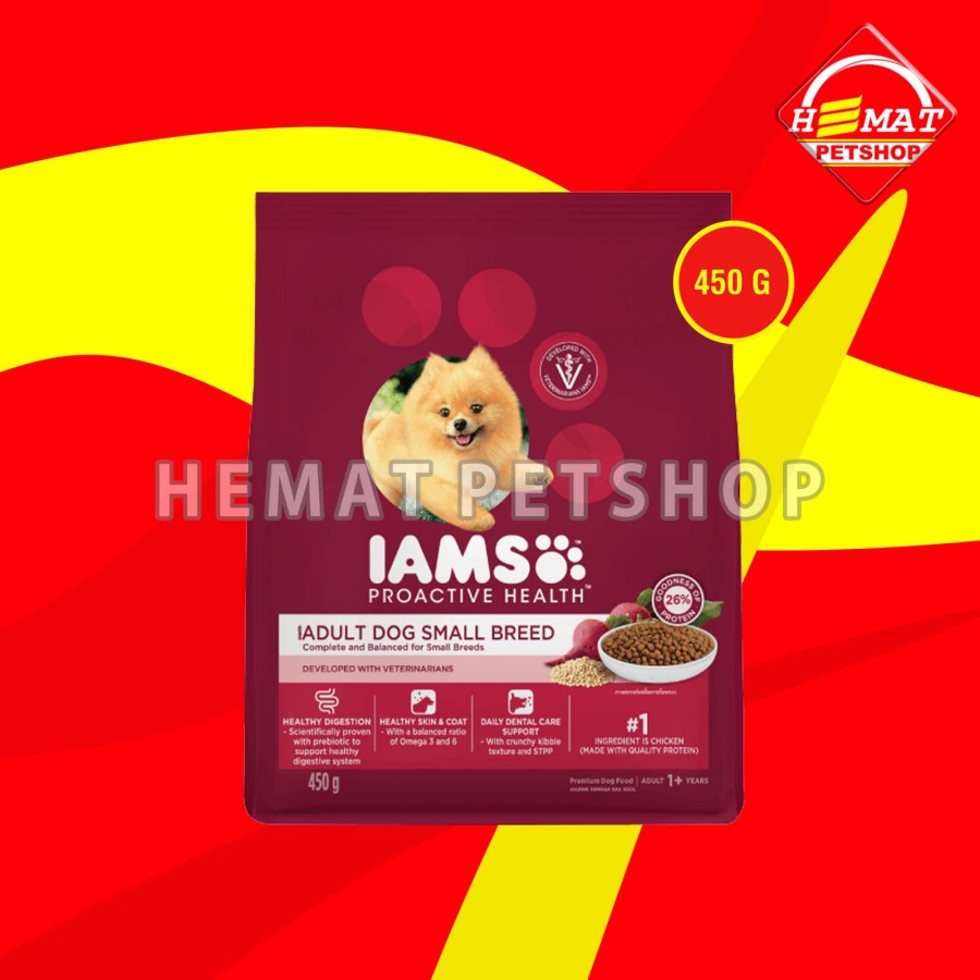 Iams Dog Food Small Breed Adult Makanan Anjing Dewasa Ras Kecil 450 GR