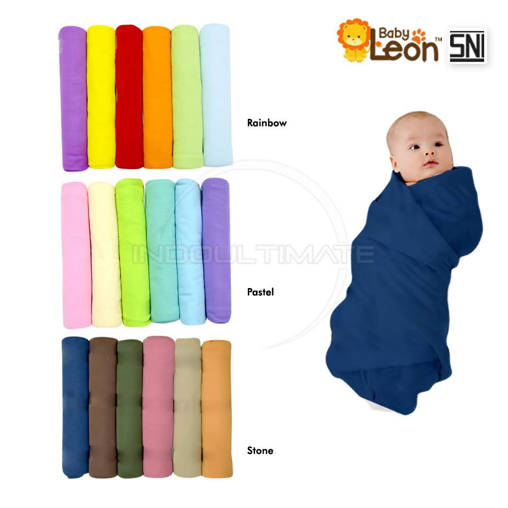 Bedong Bayi Polos Rainbow Pastel Tone Earth BABY LEON (PREMIUM) BABY STAR (STANDARD) Isi 6 Pcs [BC-209 100x90 cm] [BC-210 90x80 cm] Bedong Bayi BCS-9106 BCS-8106 Katun Selimut Bayi Bedong Bayi Bedong Alas Tidur Bayi Perlengkapan Bayi Baru Lahir