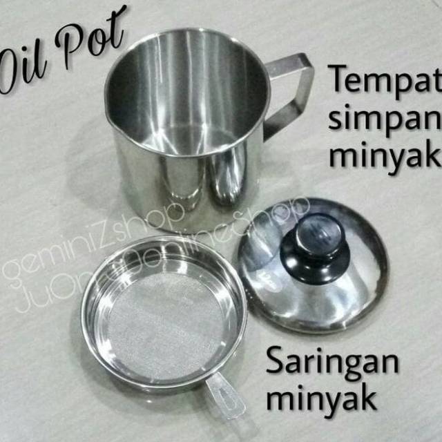 Oil Pot Stainless Steel 12cm
