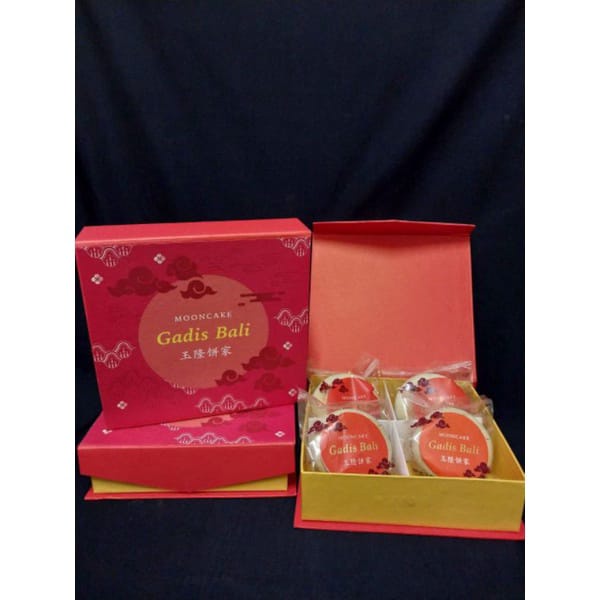 Per Box GADIS BALI MOONCAKE - Mid Autumn Yue Bing Kue Bulan Gadis Bali - Moon Cake - Kue Bulan