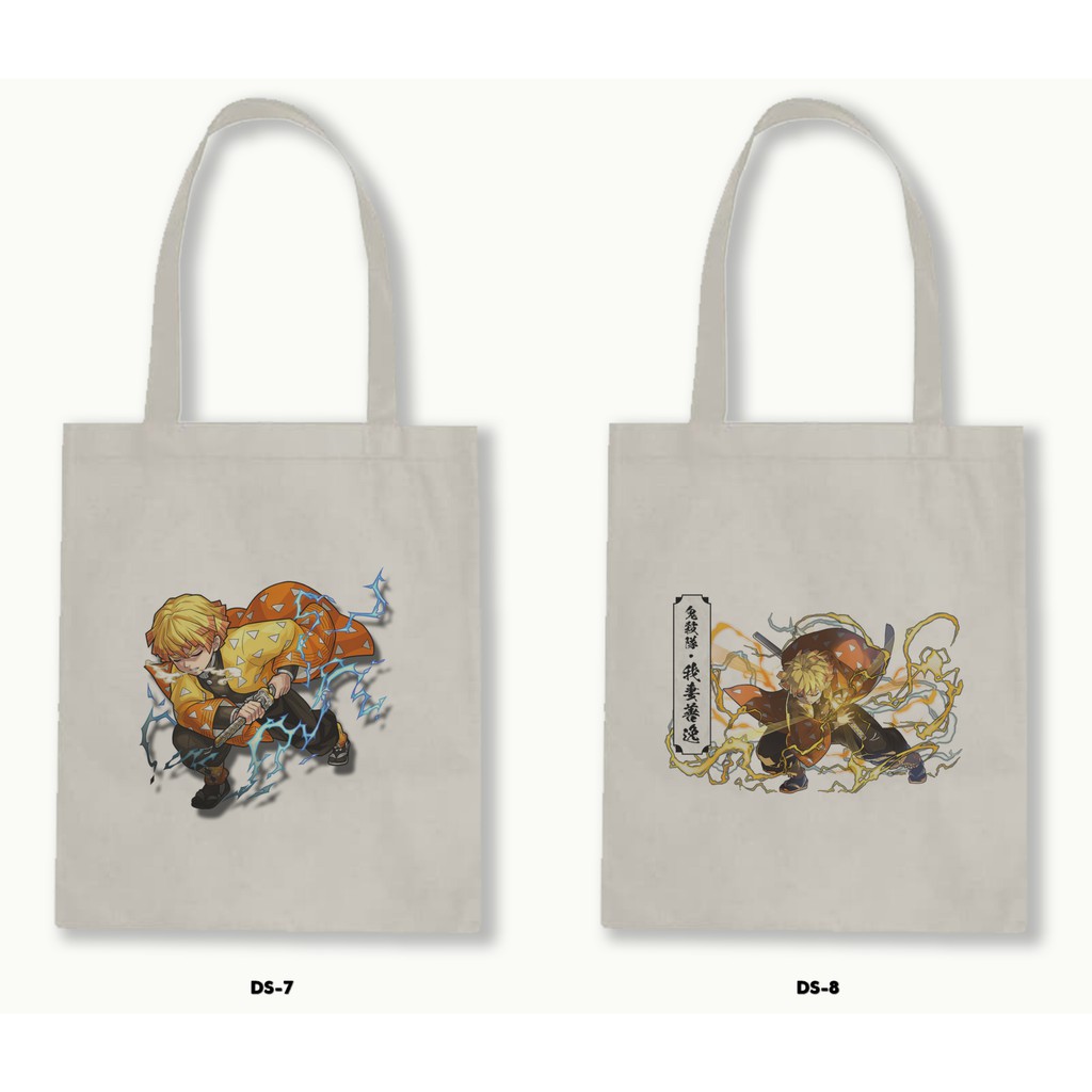 TOTE BAG BLACU - ANIME DEMON SLAYER