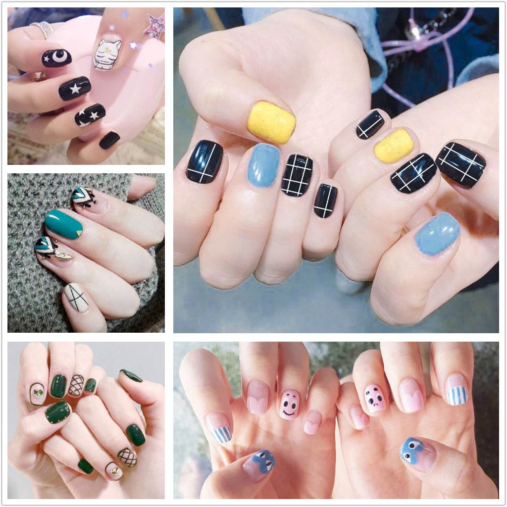 &lt;Jjoygirl&gt;DA Nail sticker motif / sticker kuku / stiker kuku / nail stiker glitter / stripes design