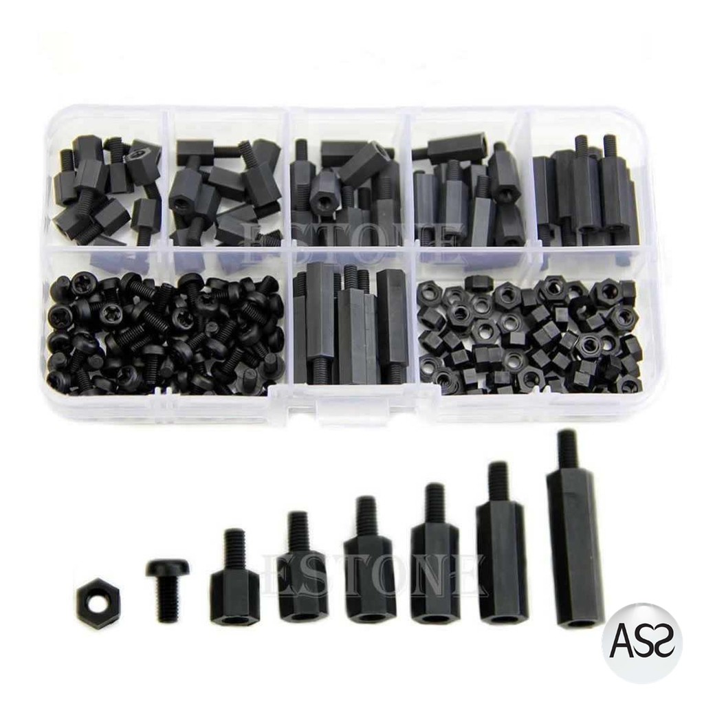 ASS Shop - XHHD Set Stand-off Spacer Kit Nylon M3 180 PCS - M3