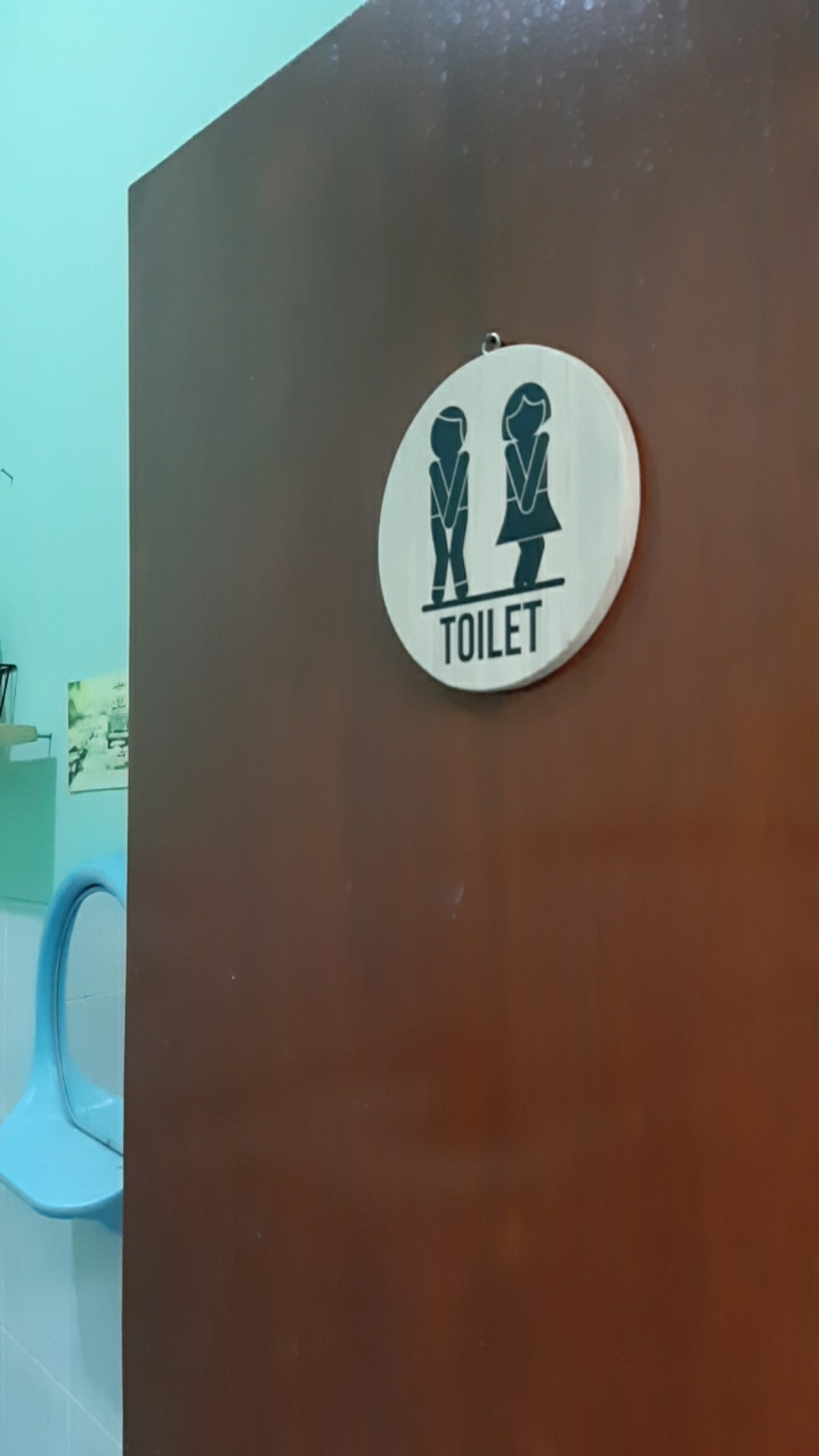 Wood Sign - Penanda Ruang Kayu Toilet