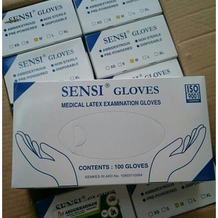 Sarung Tangan  Karet  Sensi  Gloves isi 100 Shopee Indonesia