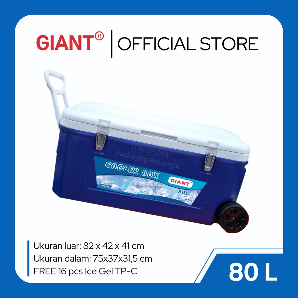 Cool Box Troli Cooler Box Trolley Ice Box Besar