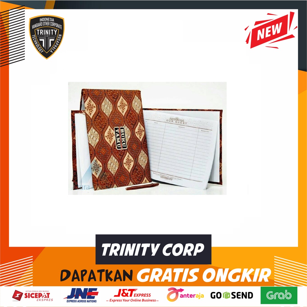 

Buku Tamu Wedding Motif Batik Motif batik Per satuan