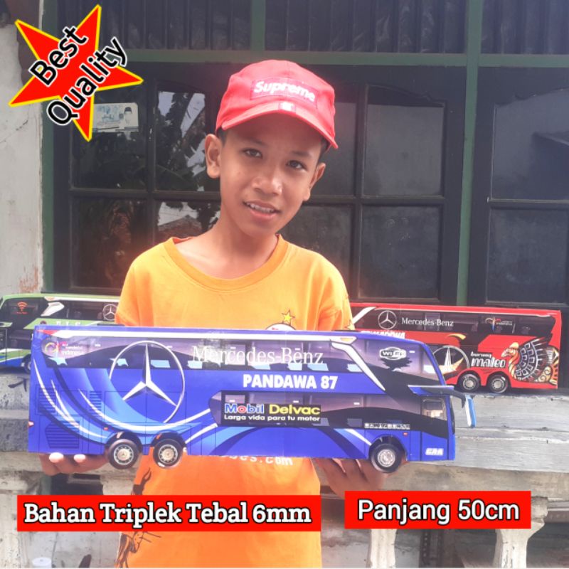 Promo Miniatur Bus Pandawa 87 Double Decker