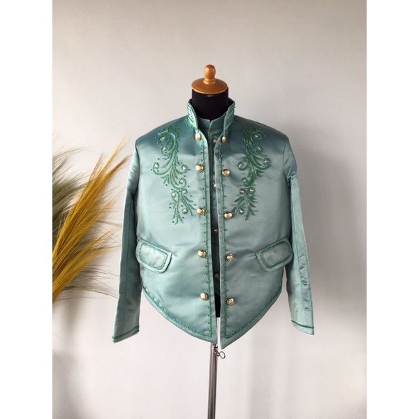 beskap pengantin solo hijau wardah