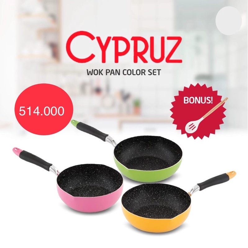 Cypruz Wok Pan Color Series