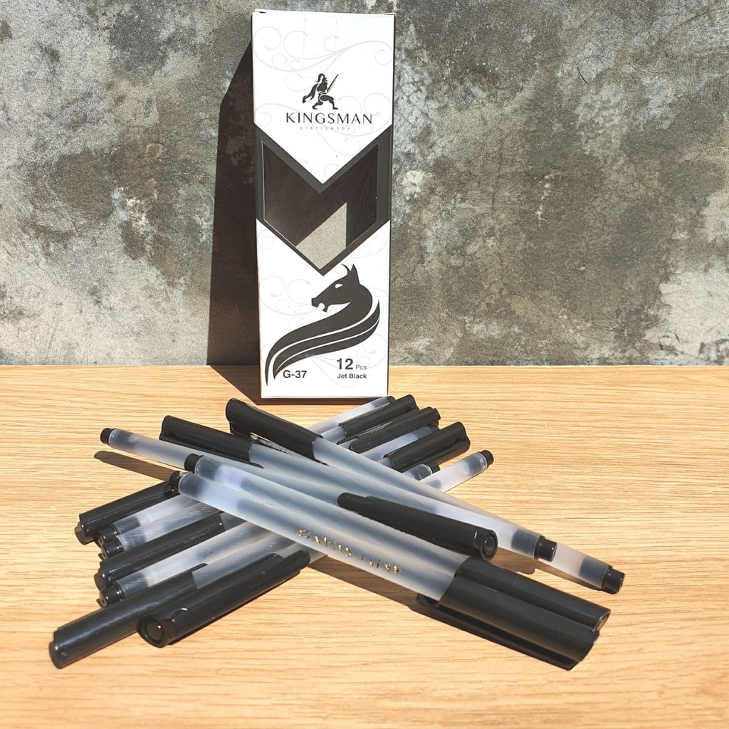 

Bolpen Semi Gel/Pulpen Gel/Original Anti Macet [Isi 12]