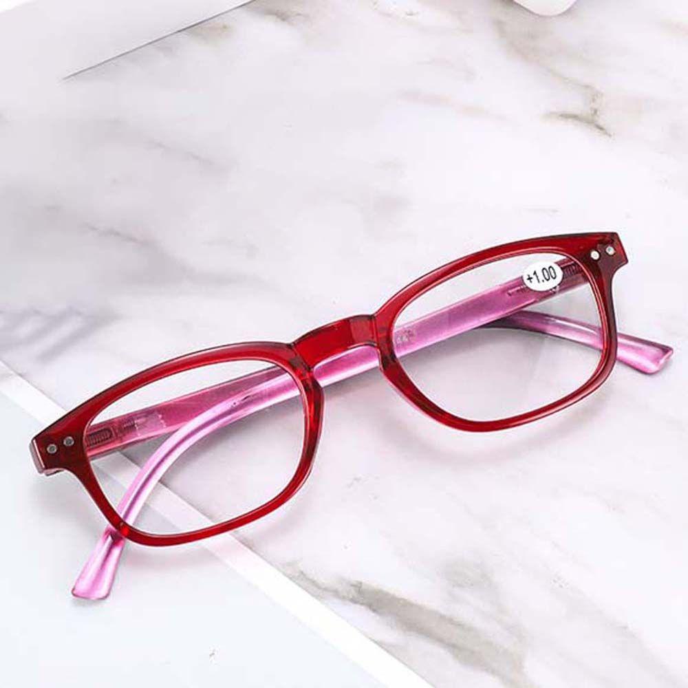 Mxbeauty Kacamata Baca Klasik Unisex+1.0~+ 4.0 Frame Hitam Resin Optik Presbyopic Glasses