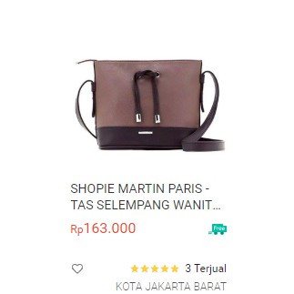 SHOPIE MARTIN PARIS - TAS SELEMPANG WANITA IMPORT KERJA ATAU TRAVEL