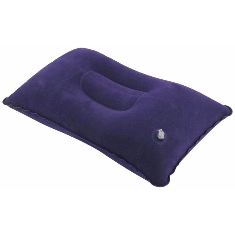 Bantal Angin Tiup Bludru Travel Pillow