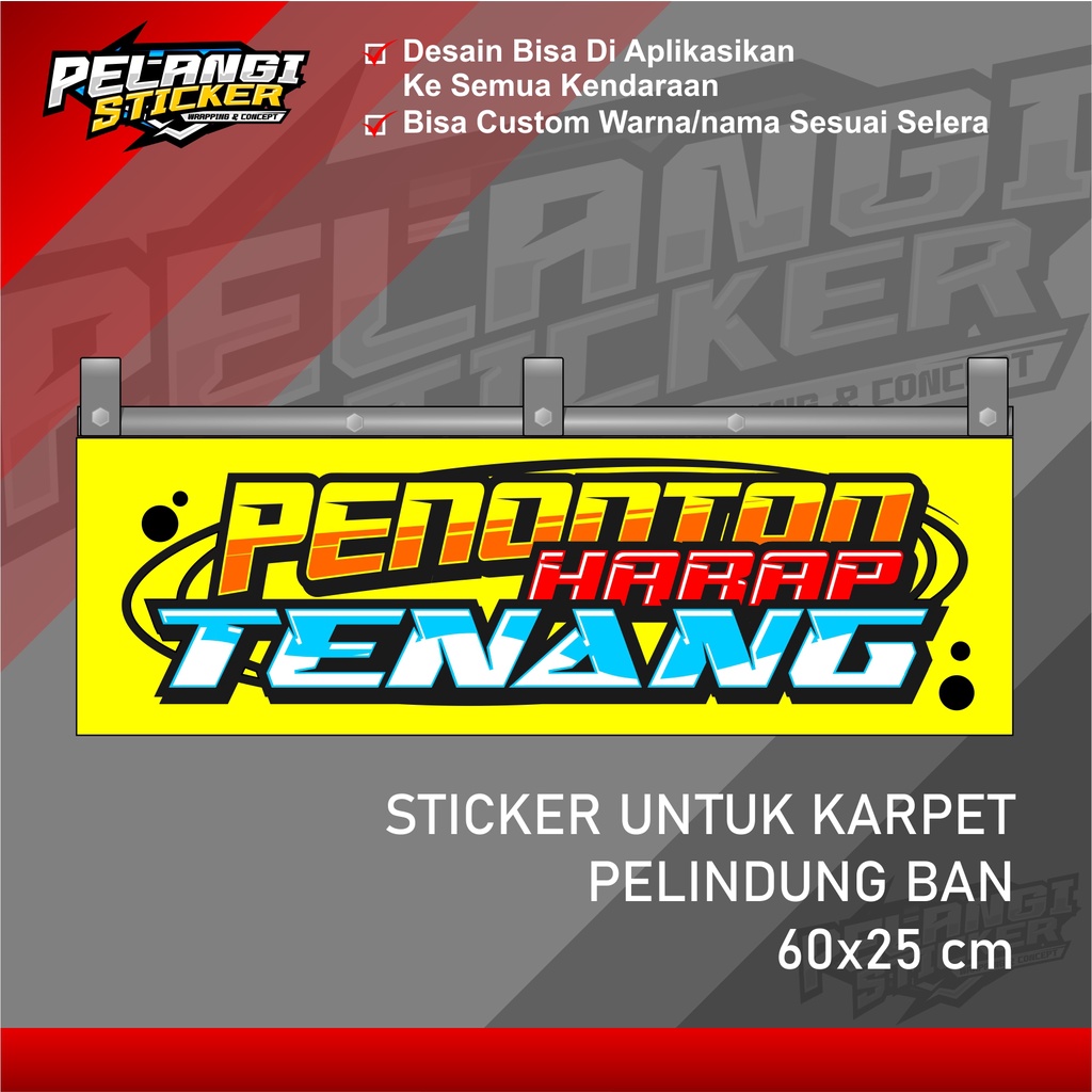 Stiker Karpet Belakang Truk Stiker Kepet Karpet Belakang Stiker Variasi Truck 9 truk 60x25cm printin