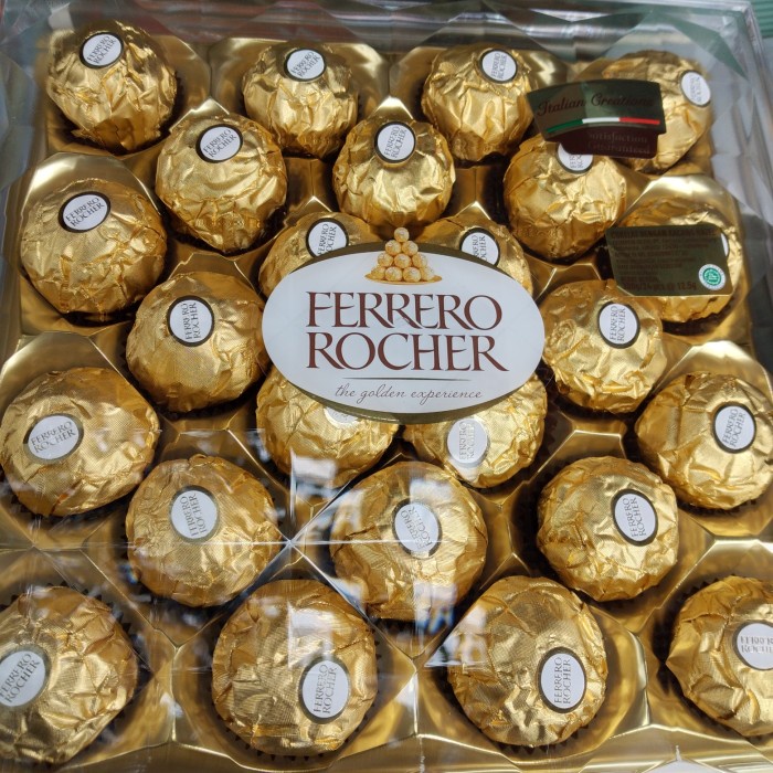 

COKLAT CHOCOLATE FERERO FERRERO ROCHER ISI 24 TOPING KUE VALENTINE
