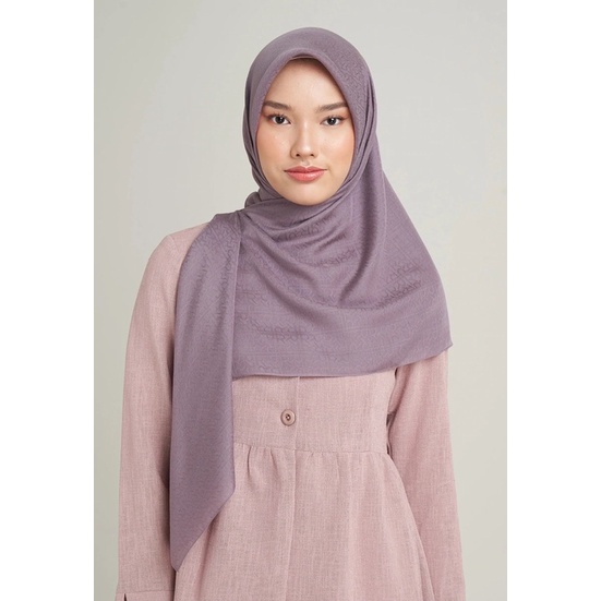 Monogram Jacquard Scarf Mauve by Ria Miranda
