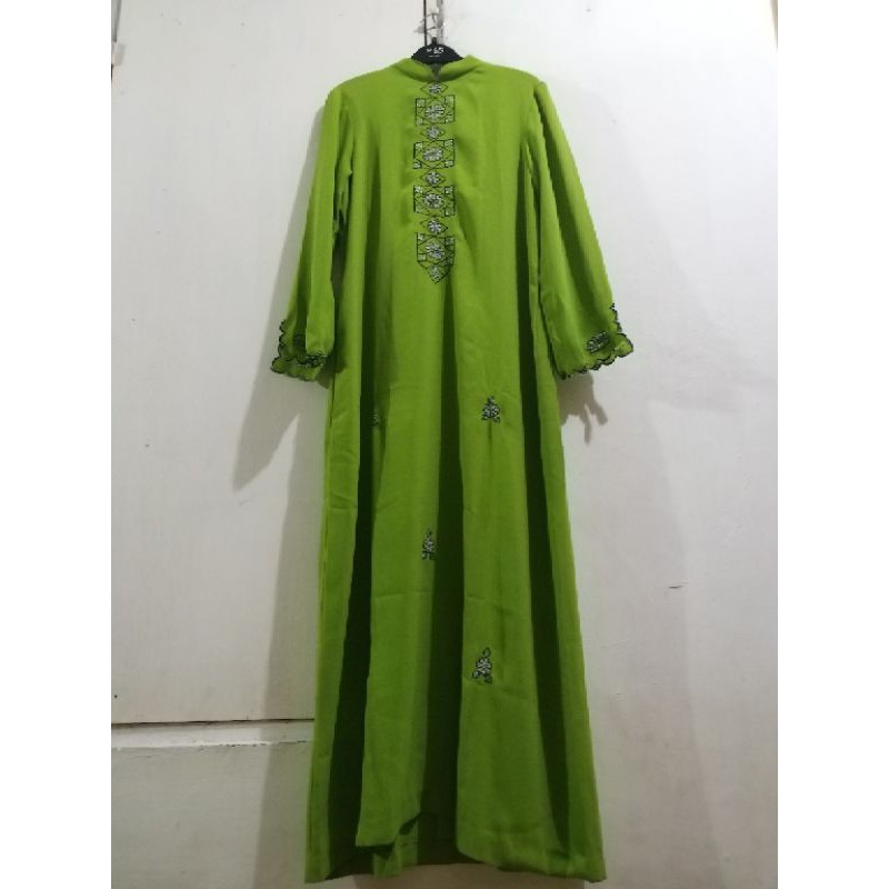 Gamis / gamis hijau / gamis green / abaya / abaya hijau / abaya arab