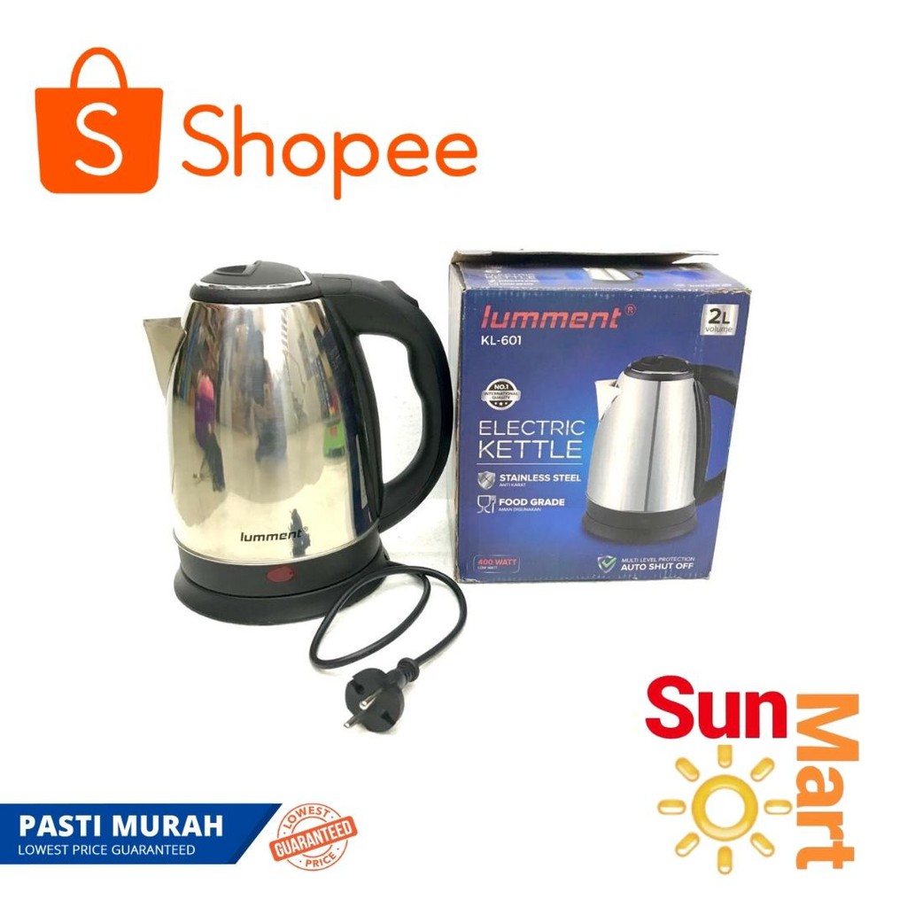 TEKO LISTRIK / ELECTRIC KETTLE Pemanas Air OTOMATIS 1.5 Liter LUMMENT