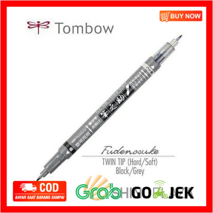 

(BISA COD) Tombow Fudenosuke Brush Pen Twin Tip - Art Markers