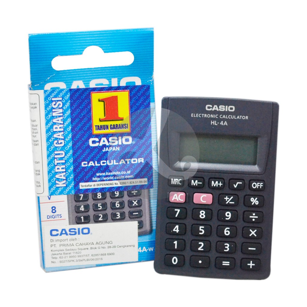 

Calculator Casio HL 4 A Kalkulator Pocket