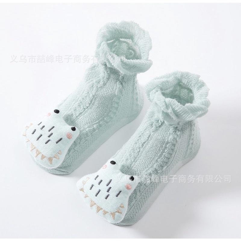 Kaos Kaki Bayi Anak Perempuan Mid Length Model Tipis Stretch Boneka / Baby Girl Socks