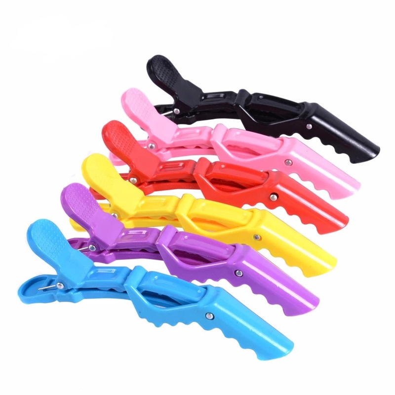 [1Piece Professional Plastic Nonslip Crocodile Hairclip for Salon Hair Styling ] [Make up Tools]