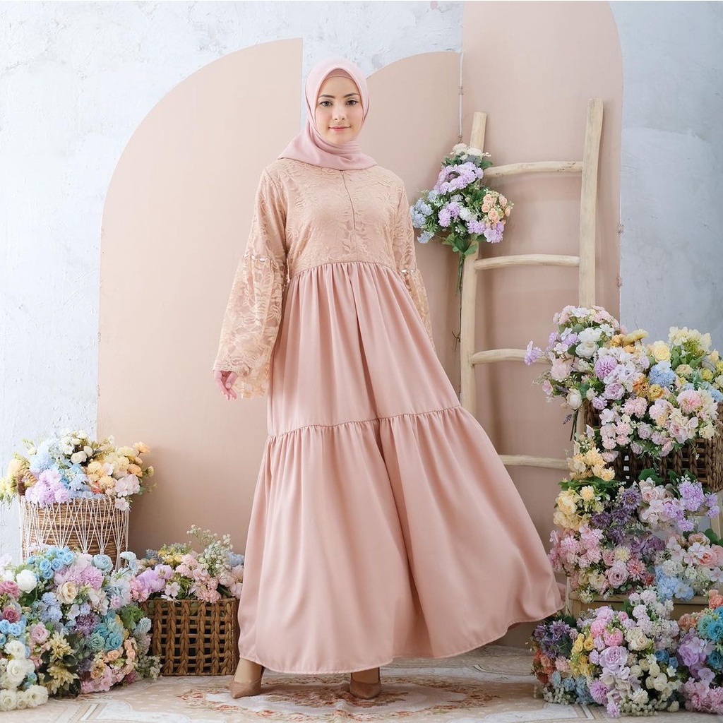 DRESS KONDANGAN REMAJA - JIHAN DRESS - DRESS MUSLIM PESTA REMAJA