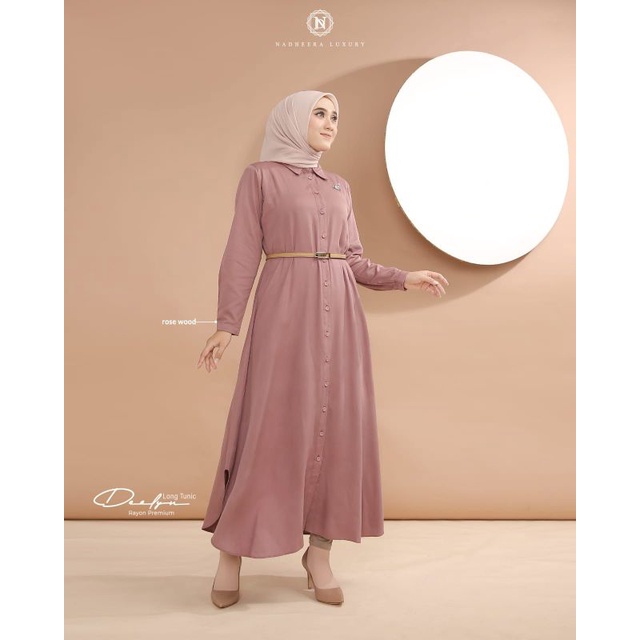 TUNIK || DEELYN LONG TUNIC NADHEERA || TUNIC NADHEERA