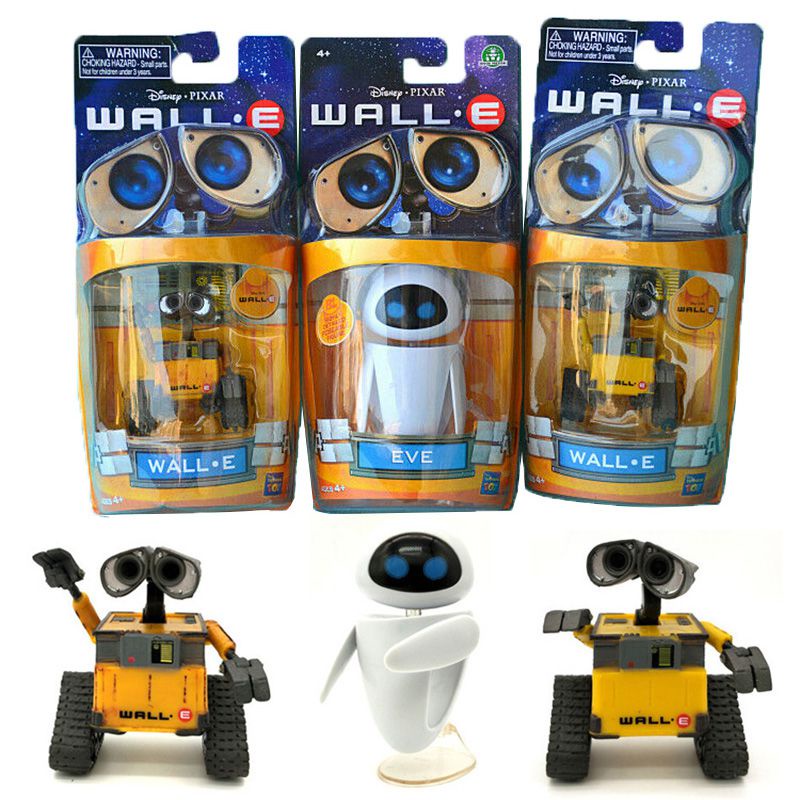 Wall-E &amp; EVE Mini Robot Movable PVC Action Figures Toys Gift for Kids-3 Styles Toy Collectibles