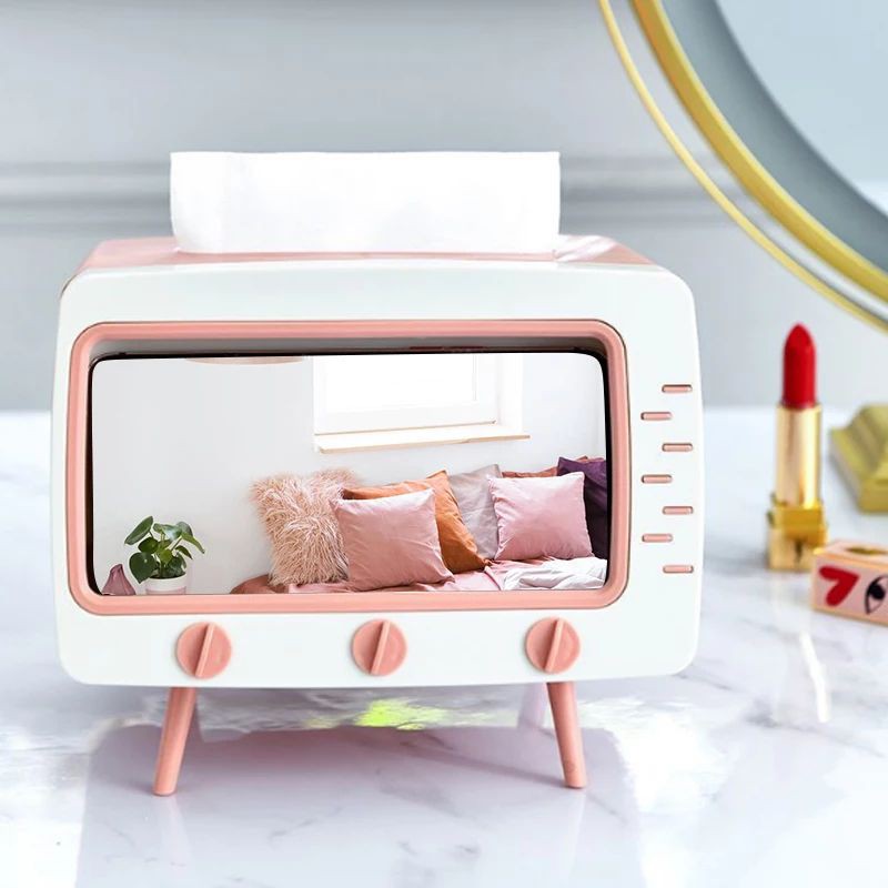 Tempat Tissue Model Tv Retro Kotak Tisu