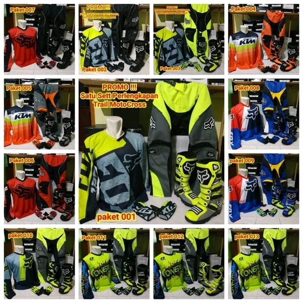 PROMO STELAN FULLSET TERMURAH TRAIL ADVENTURE  SEPATU TRAIL CROSS OFFROAD ,JERSEYSETT CROSS TRAIL DAN  CELANA ENDURO CONDURA BONUS SARUNG TANGAN KUALITAS PREMIUM DI JAMIN GAAKAN LUNTUR SATU SETT TERLARIS