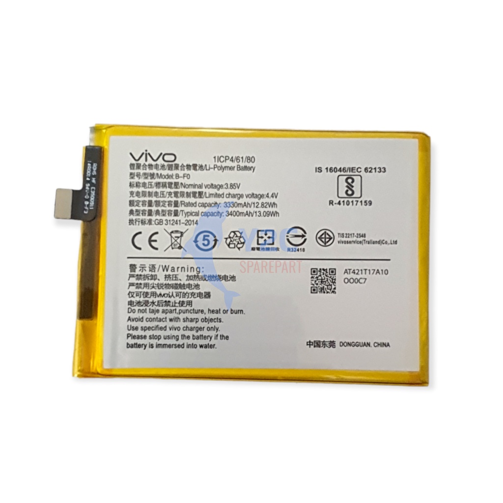 BATERAI V11 PRO / B-F0 ORIGINAL OEM / BATREI BATRAI BATRE BATERE