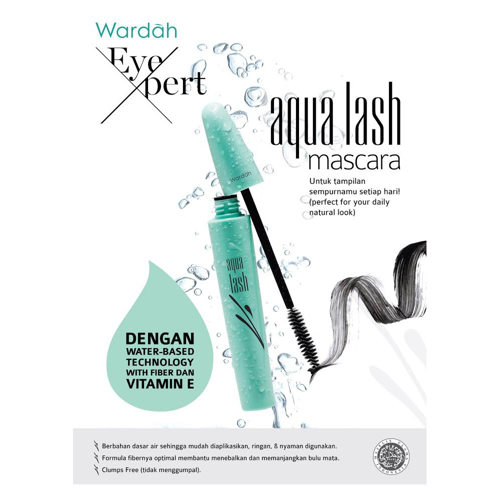 Jual Wardah EyeXpert Aqua Lash Mascara 6g Shopee Indonesia