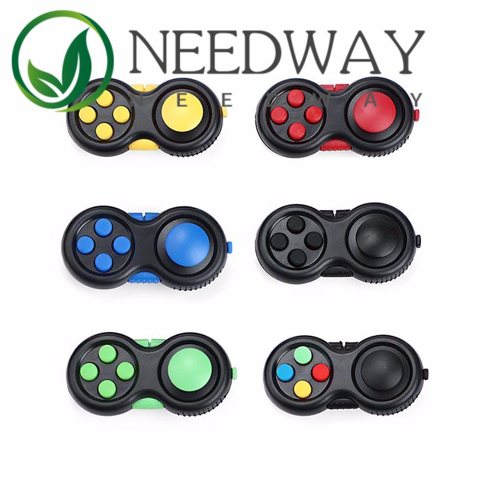 Needway  Controller Gamepad Decompression Toy Children Adults Toy Gamepad Is Used To Relieve Figet Toys Handle Fidget Pad Gamepad Toy Relaxing The Tight Fingers Keychain Fidget Toy Reduce Anxiety Games Antistress Toy The Stress Relieve/Multicolor