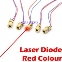 Laser Dioda 5V ( Diode ) Red 6mm Dot Matrix Merah Sinar Pancaran Gelombang