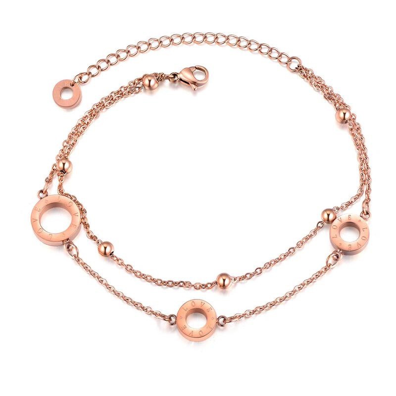 Gelang Bracelet Wanita Aksesoris Titanium Korea Cocok Hadiah GK039 rose gold trendy sederhana murah