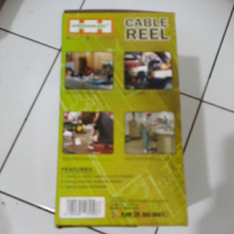 KABEL ROL  /KABEL REEL/STOP KONTAK 15M 4LBG+SAKLAR ON OFF HINOHIKARI  TIPE 3915S