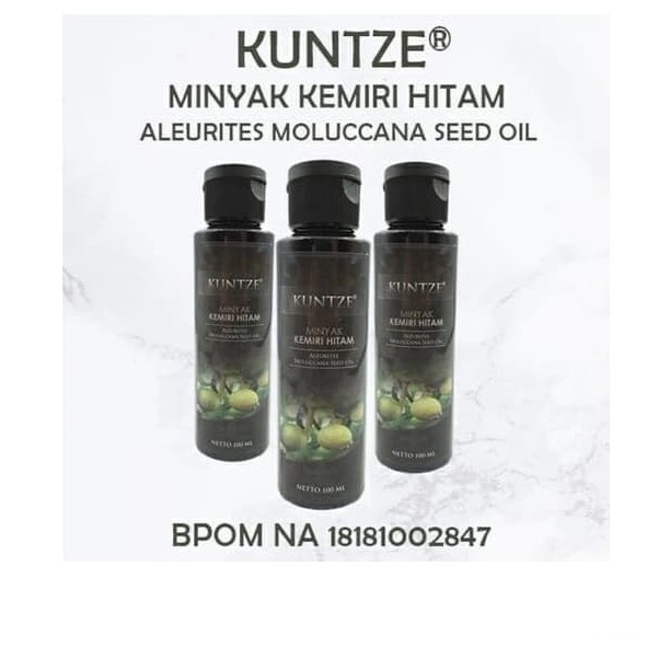 KUNTZE MINYAK KEMIRI HITAM / KUNTZE BPOM