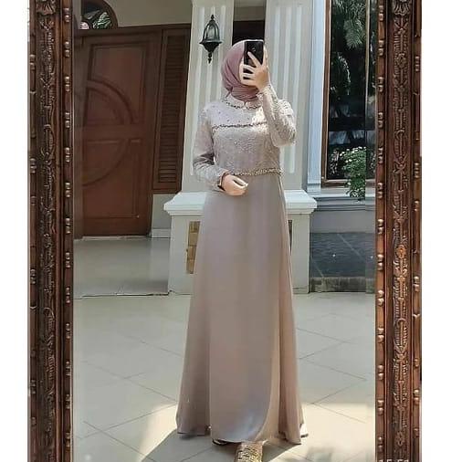 {Jbg31au22ᴶ} ADA JUMBO BISA SRAGAM Tiara Dress Gamis Pesta Velvet Brukat Premium Gamis Modern Muslim