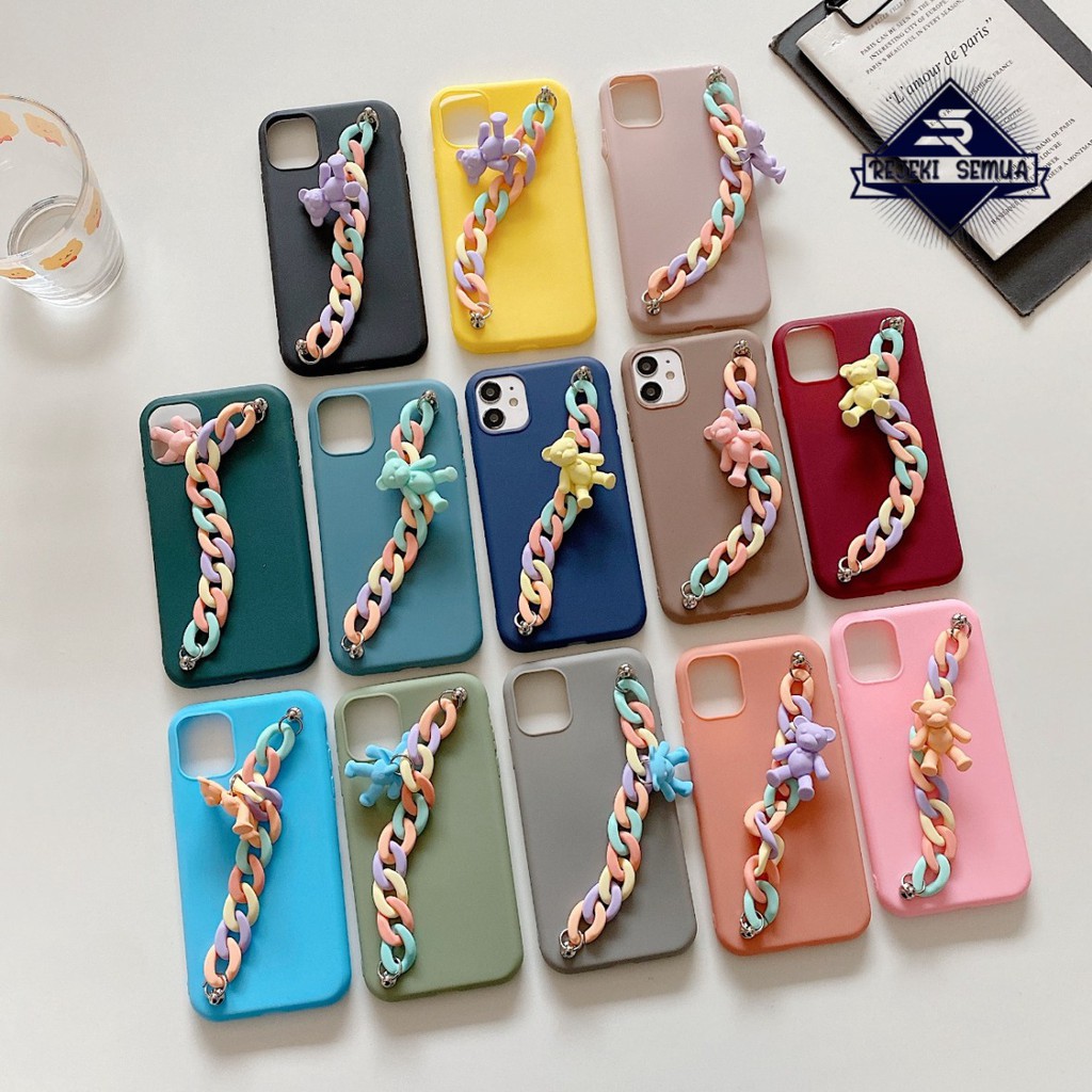 Case Softcase Candy Gelang Rantai Samsung S11+ S20 Ultra S20+ S20 A11 M11 A21 A21s RS3435