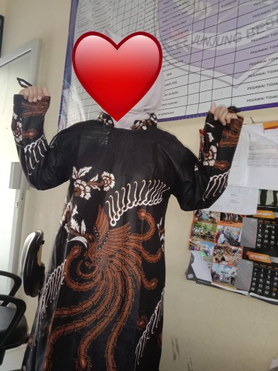 Batik Tunik Shibori Jumputan Terbaru Size S-3l / Hrb026 Yelbor Navbor / Biru Putih