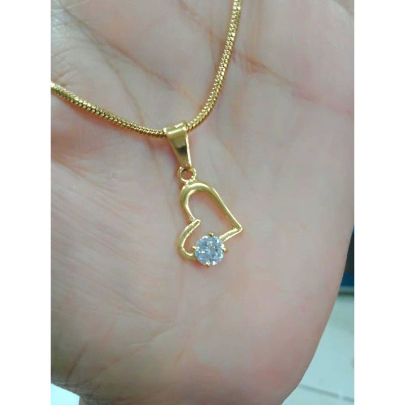 Liontin Titanium Anti Karat/Liontin Titanium gold/Liontin Titanium Model Love Keren