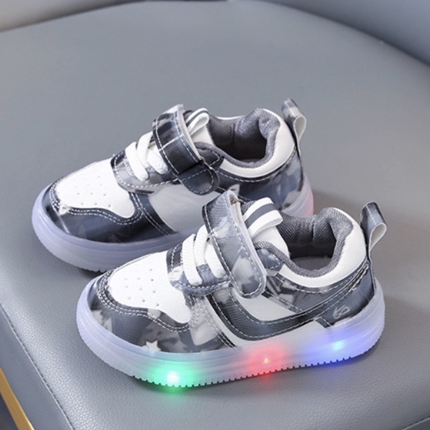 babyfit AREMAND sepatu led anak laki-laki sepaatu sneakers sekolah casual sports shoes import gs-908