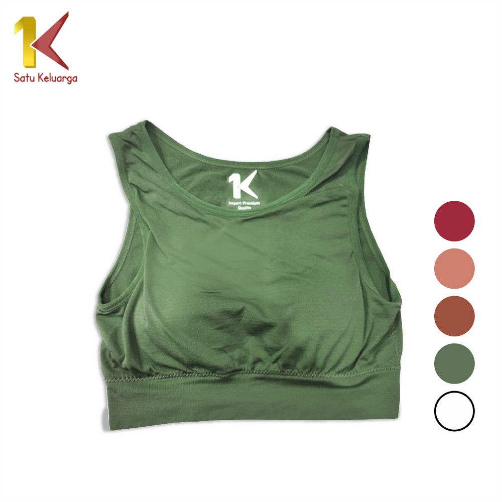1K Atasan Wanita Crop Top P98 Tanktop Bra With Cup Pakaian Dalam Wanita Bra Women