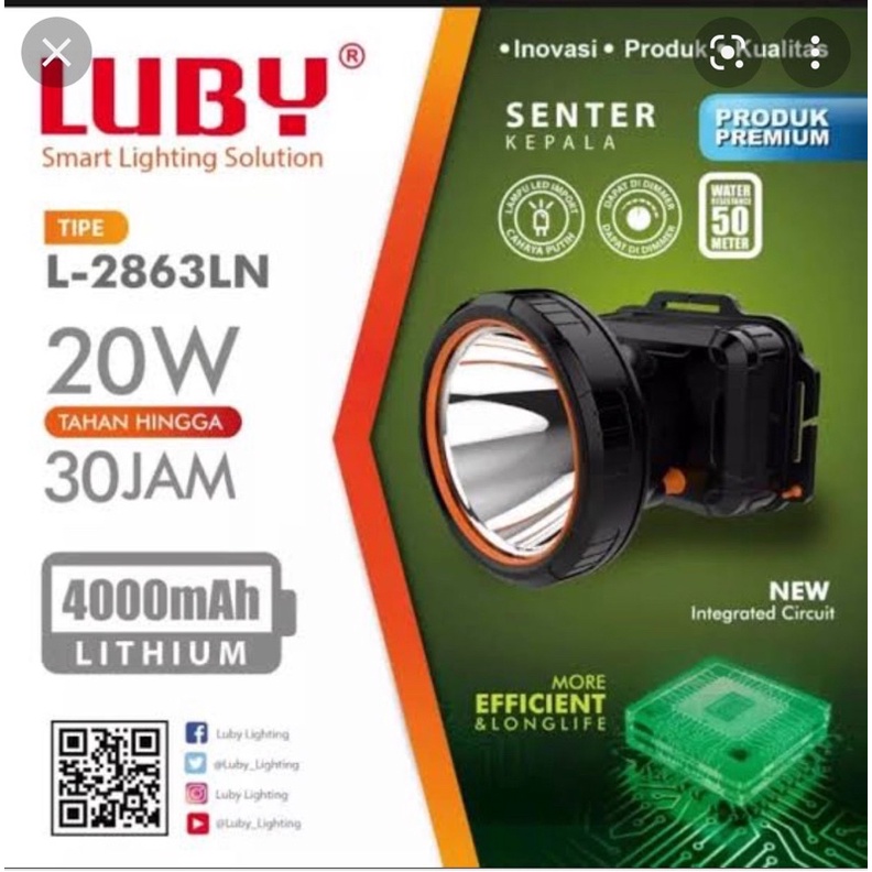 senter kepala Luby L-2863LN