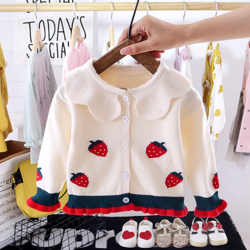 SW1-Sweater/Cardigan Anak Bayi Perempuan Korea Rajut